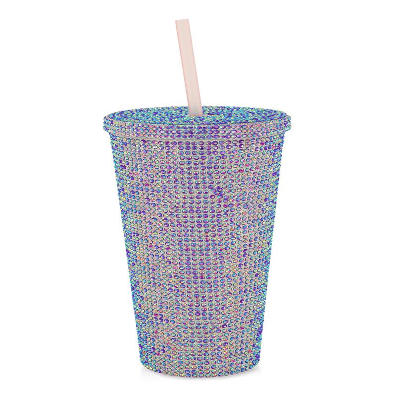 Iridescent Rhinestone 22oz Tumbler
