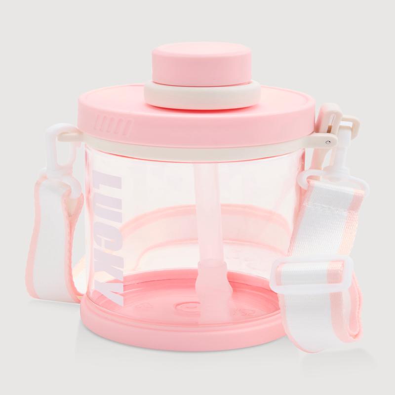 Lucky Graphic Clear Water Bottle