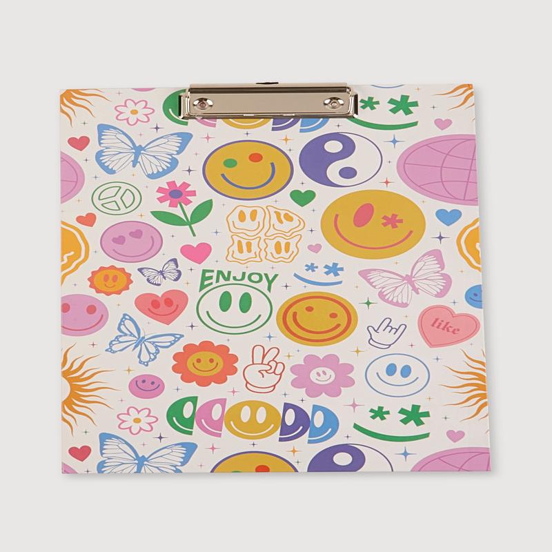 Smiley Graphic Clipboard Notepad