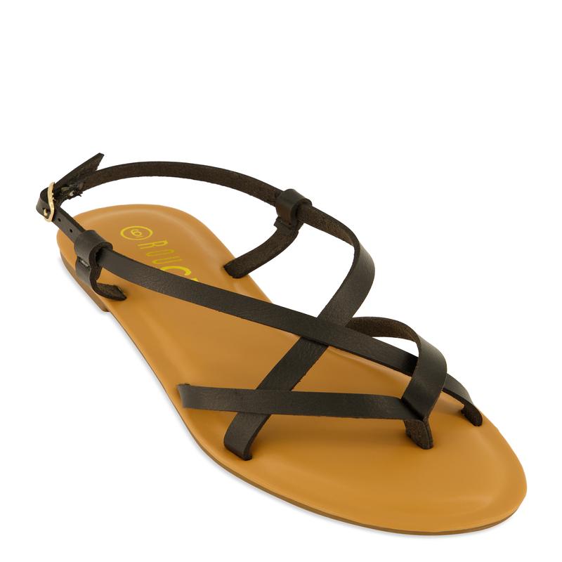 Criss Cross Strappy Thong Sandals