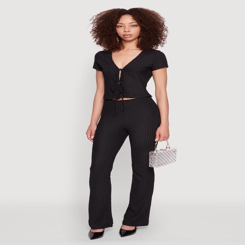 Iris Textured Knit Dress Pants