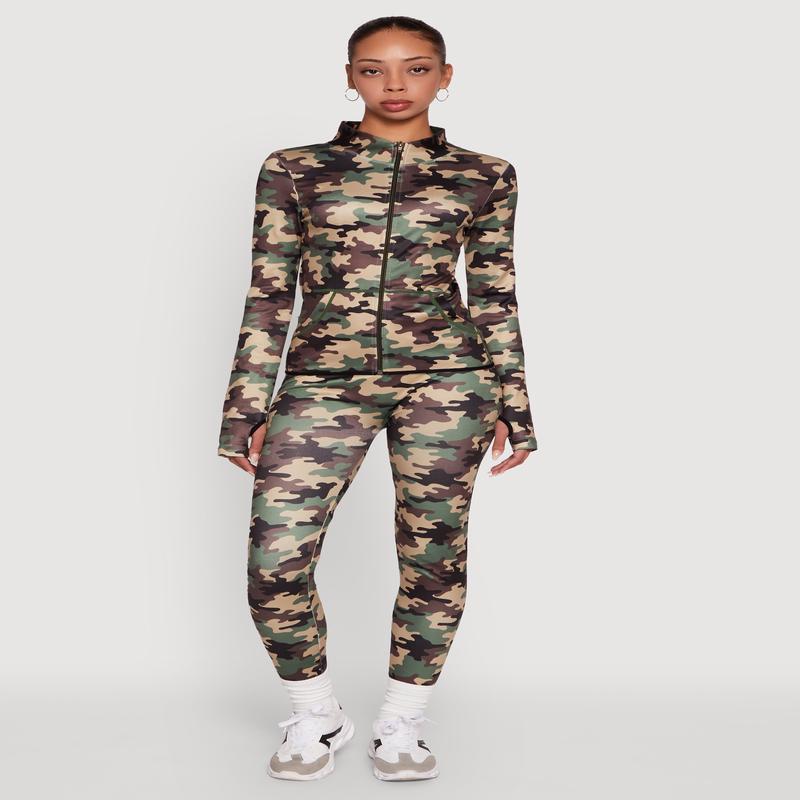 High Waisted Camouflage Leggings
