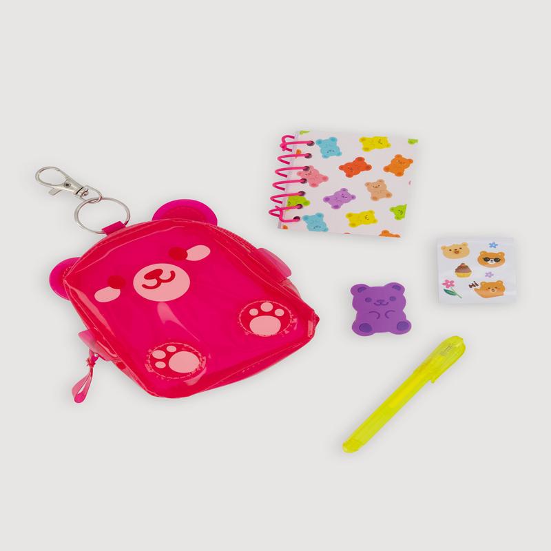 Girls Mini Bear Backpack Set