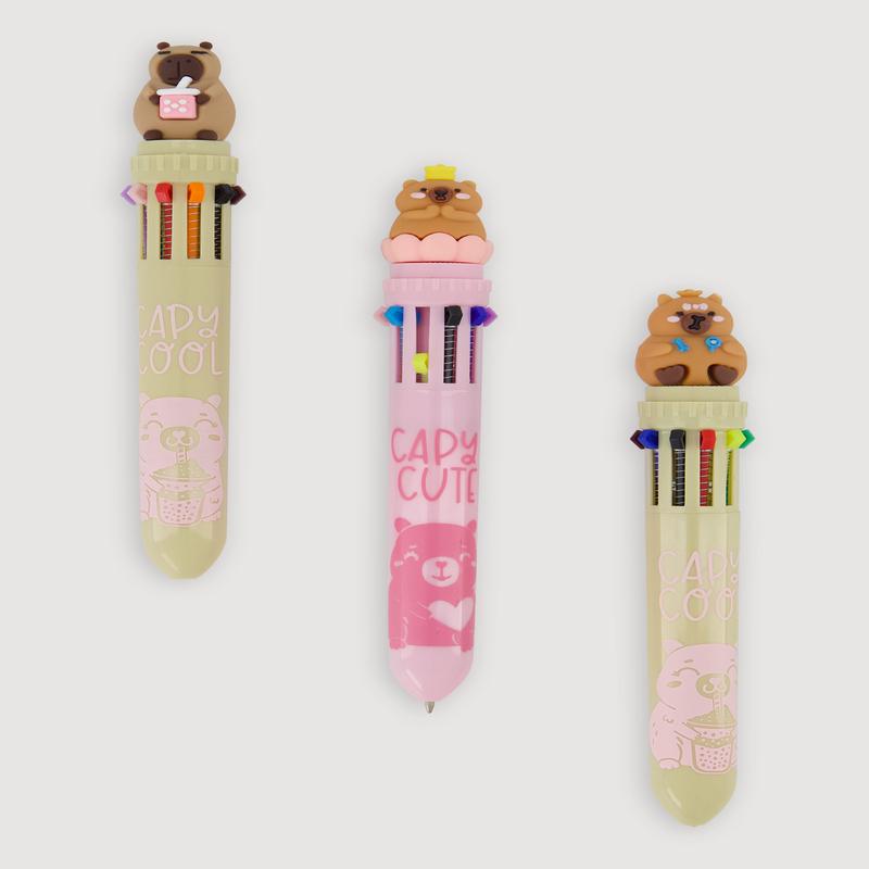 Capybara 10 Ink Multicolor Pens 3 Pack