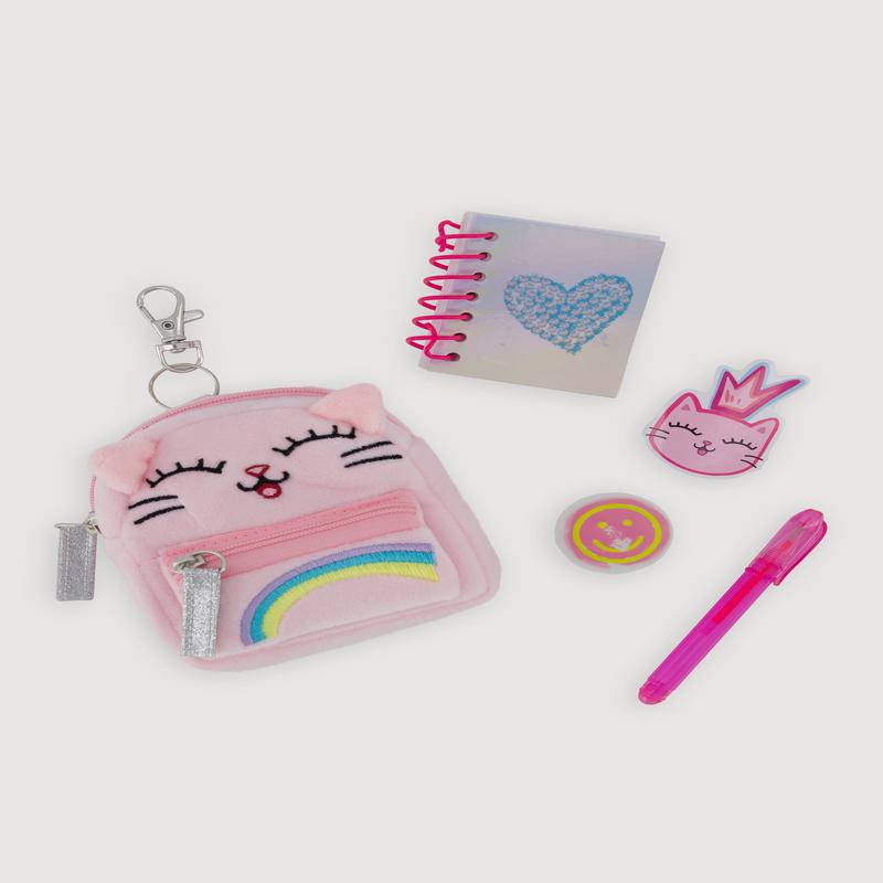 Girls Rainbow Cat Mini Backpack 5 Piece Set