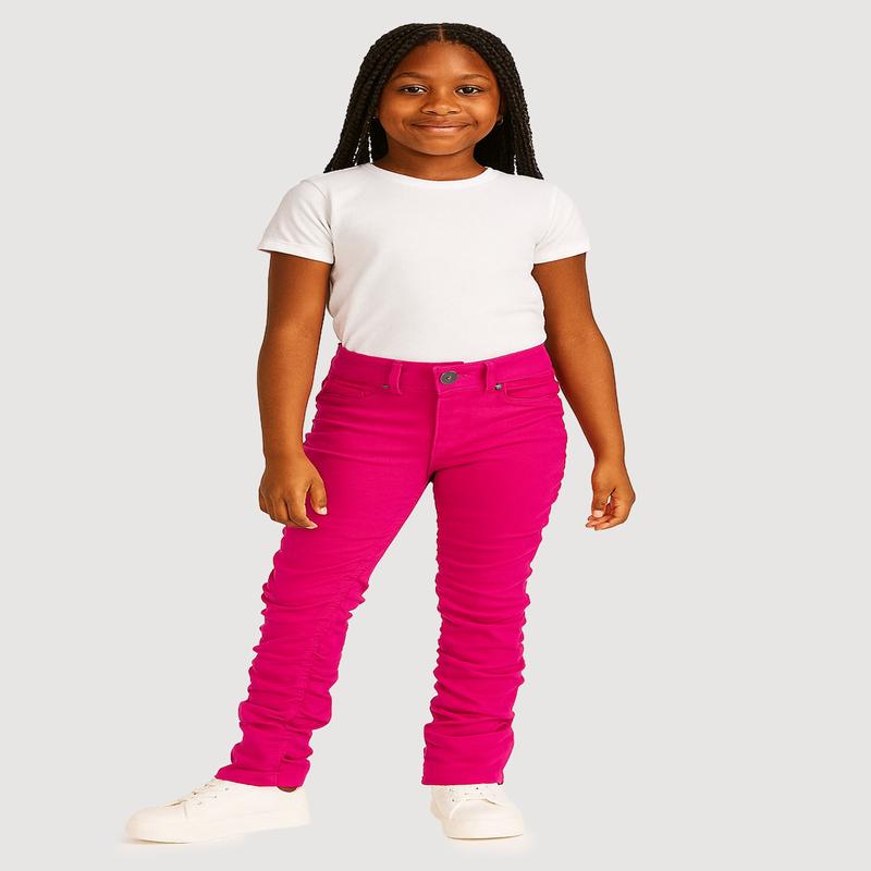 Girls Hyperstretch Stacked Pants
